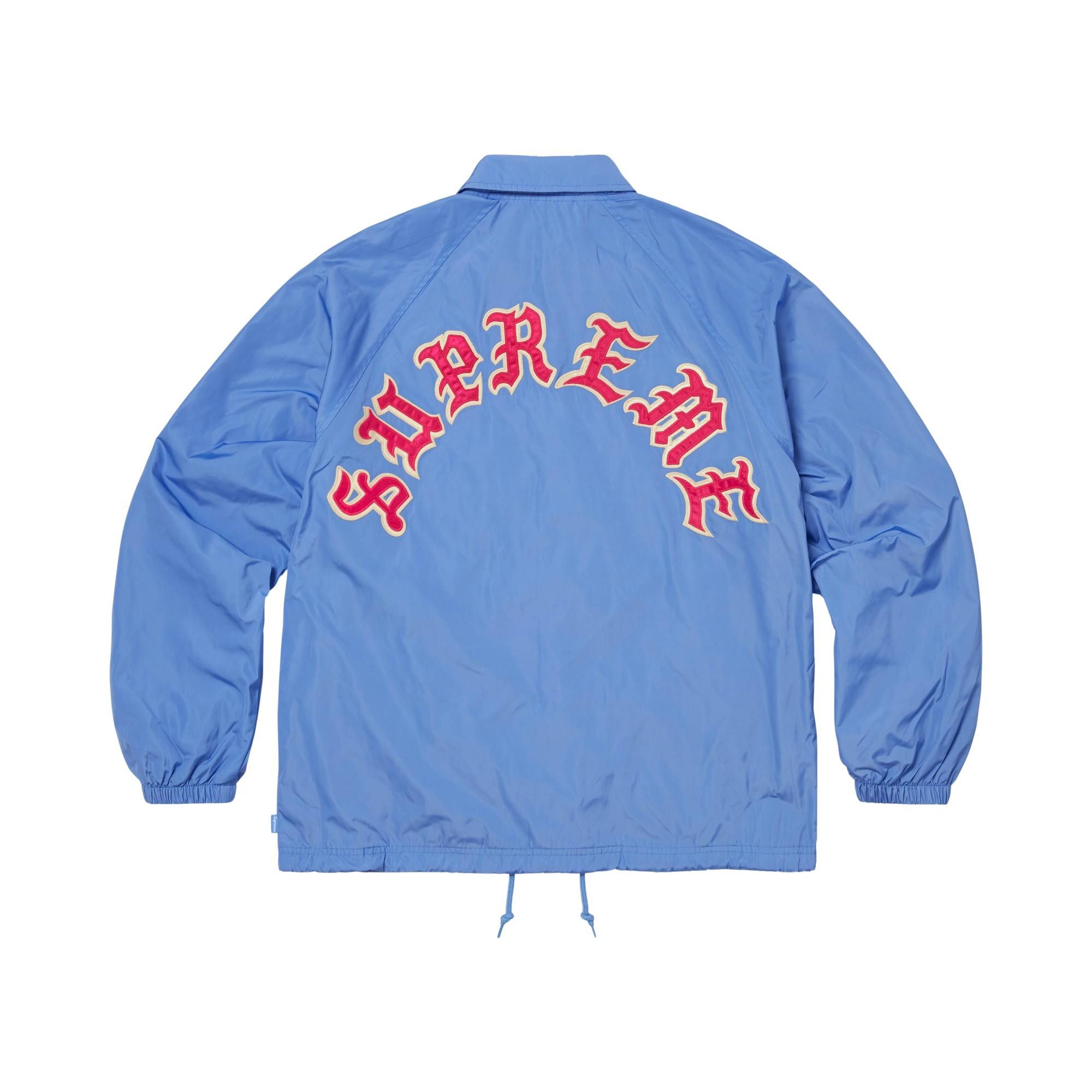 Buy Supreme Old English Arc Coaches Jacket 'Light Blue' - FW25J111