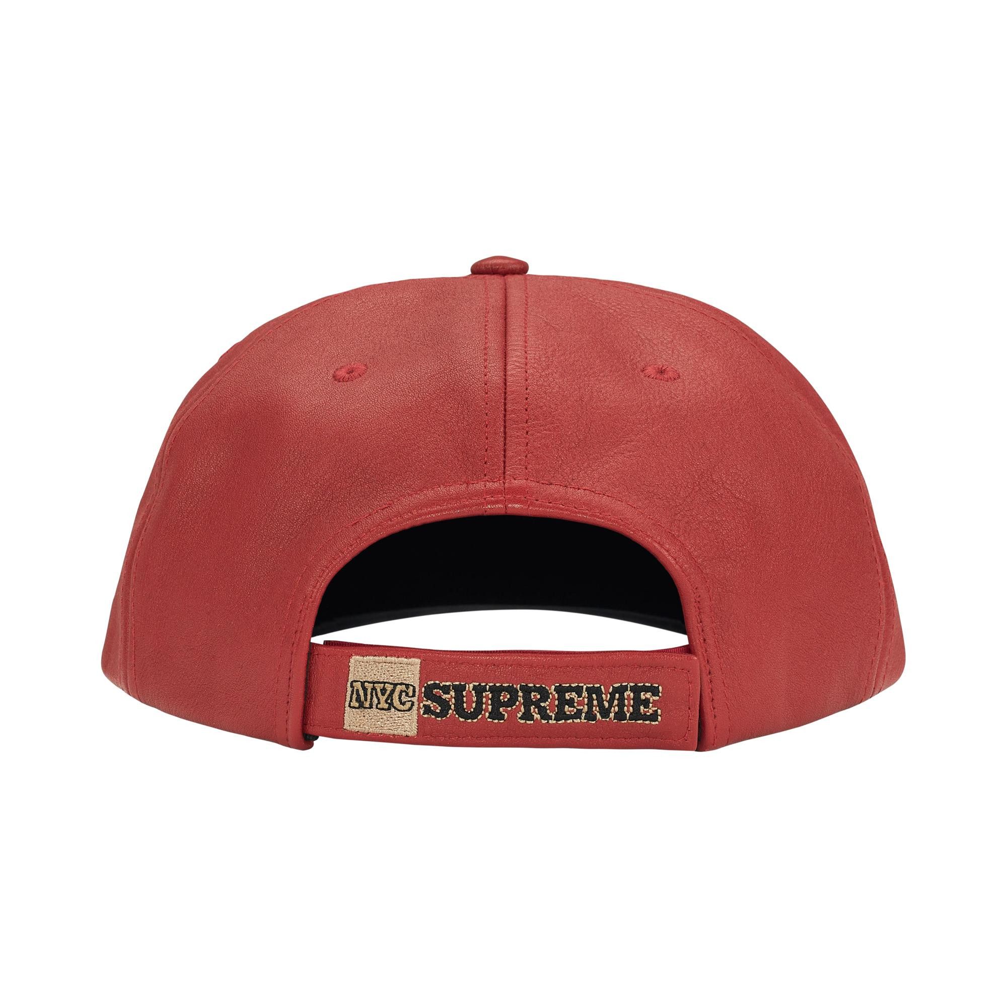 [ロイ]【Supreme】 Supreme New York Leather 6-Panel (FW25) - $78