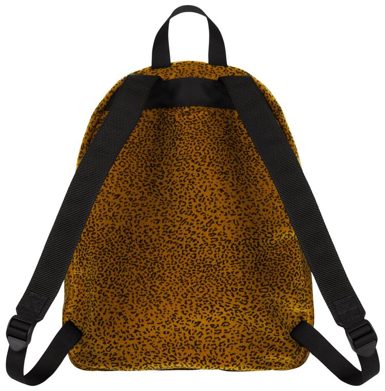 Supreme Velvet Backpack Tan Leopard