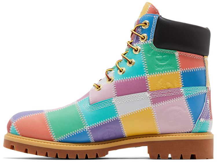 Supreme x Timberland 6 Inch Premium Waterproof Boot Patchwork   Multi Color