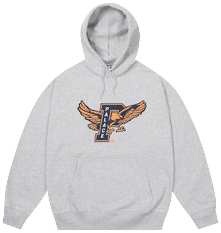 Palace Eagles Hood Grey Marl