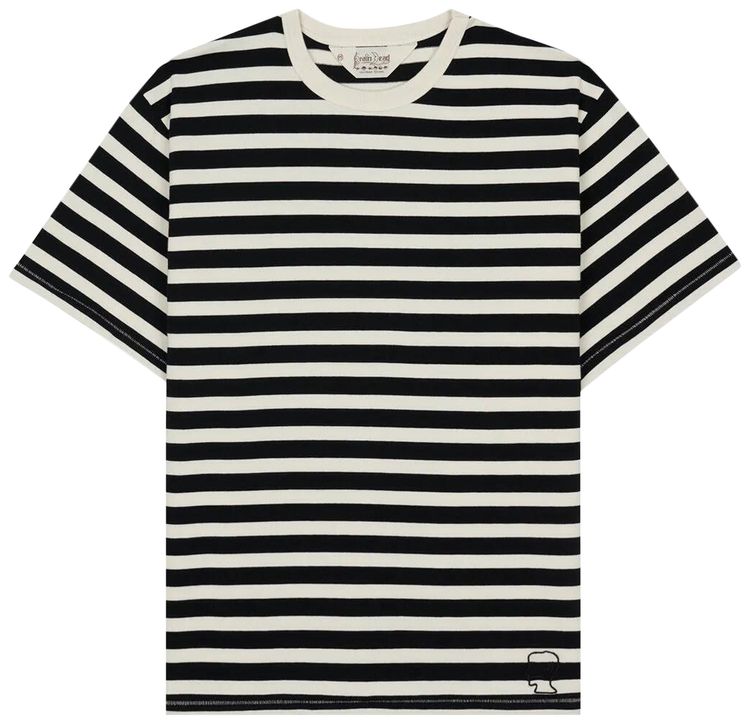 Brain Dead Heavyweight Stripe Tee Black