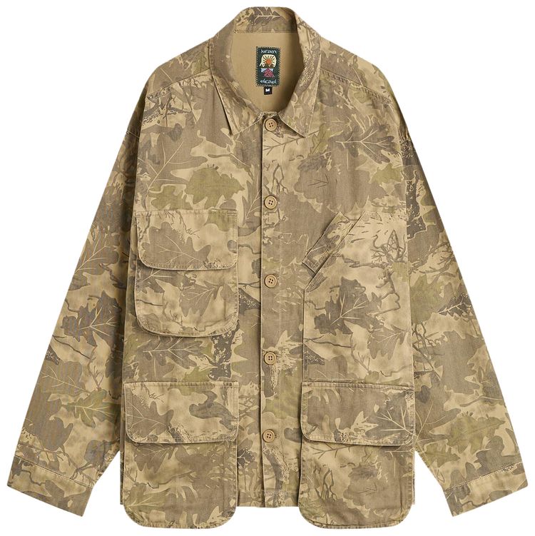 Brain Dead Twill Military Shirt Jacket Camo