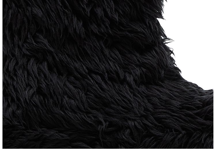 Crocs x Balenciaga Boot Black Fur