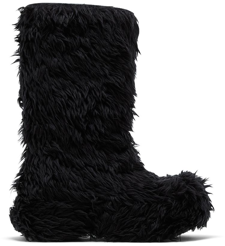 Crocs x Balenciaga Boot Black Fur