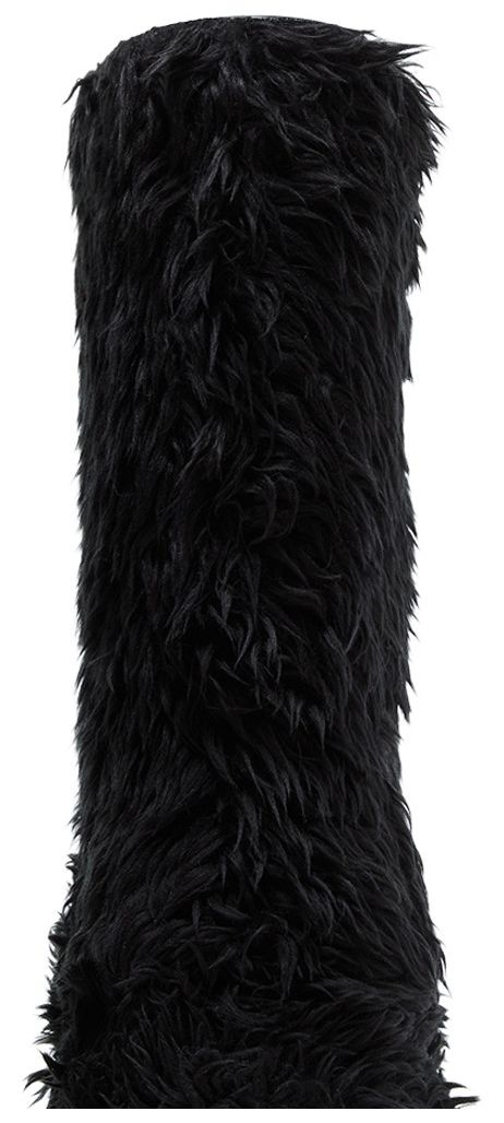 Crocs x Balenciaga Boot Black Fur