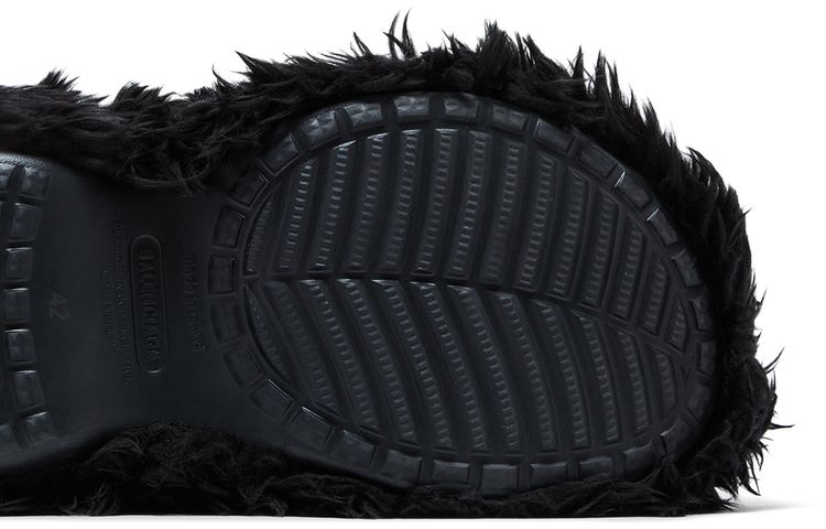 Crocs x Balenciaga Boot Black Fur