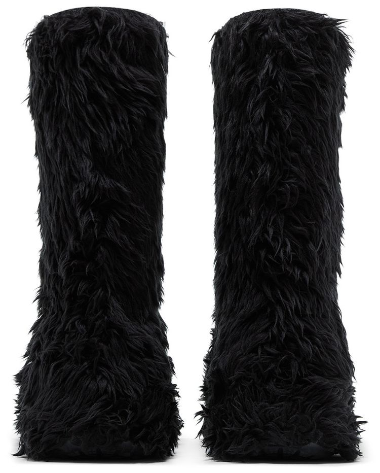 Crocs x Balenciaga Boot Black Fur