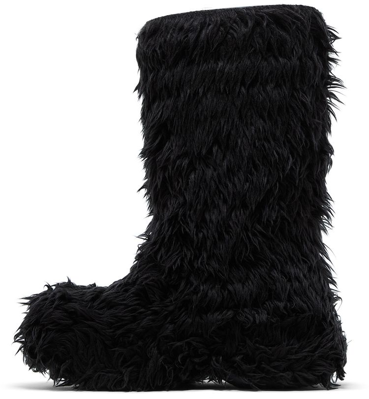 Crocs x Balenciaga Boot Black Fur