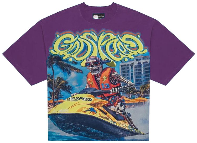 Godspeed Wave Runner Tee Purple