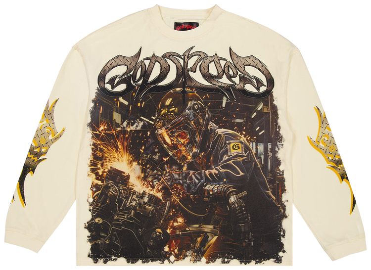 Godspeed Steel Sharpens Steel Long Sleeve T Shirt Purple