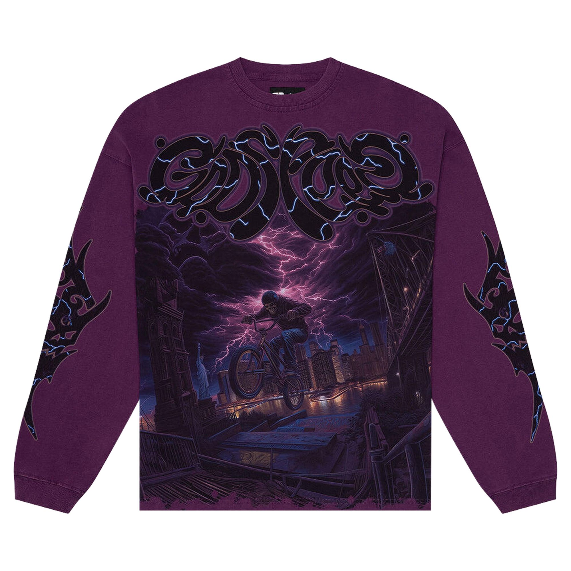 Buy Godspeed B.M.X Long-Sleeve T-Shirt 'Purple' - 11652