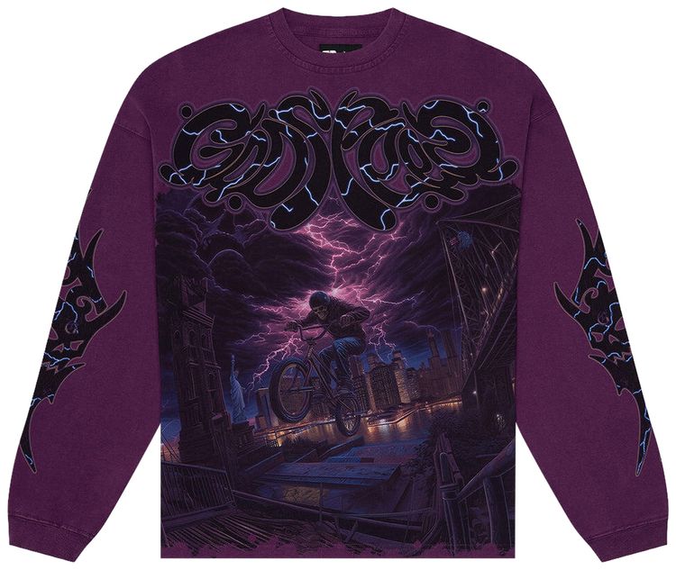 Godspeed BMX Long Sleeve T Shirt Purple