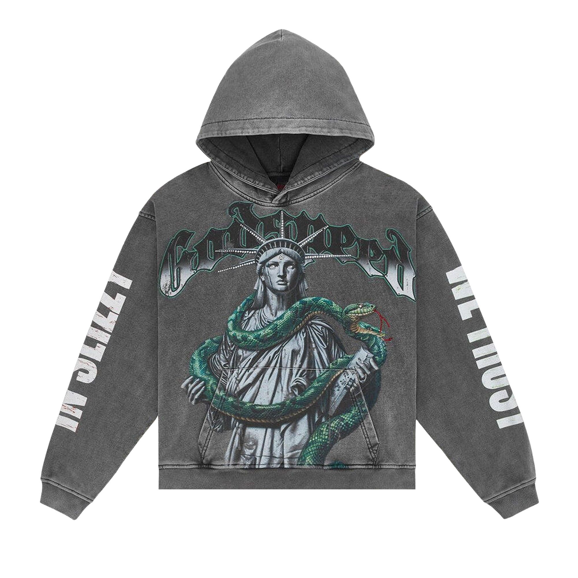 Buy Godspeed Top 5 Slizzy VVS Hoodie 'Grey Wash' - 11652