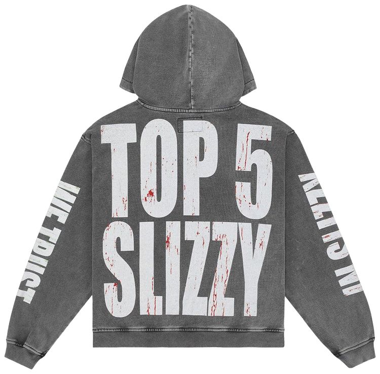 Godspeed Top 5 Slizzy VVS Hoodie Grey Wash