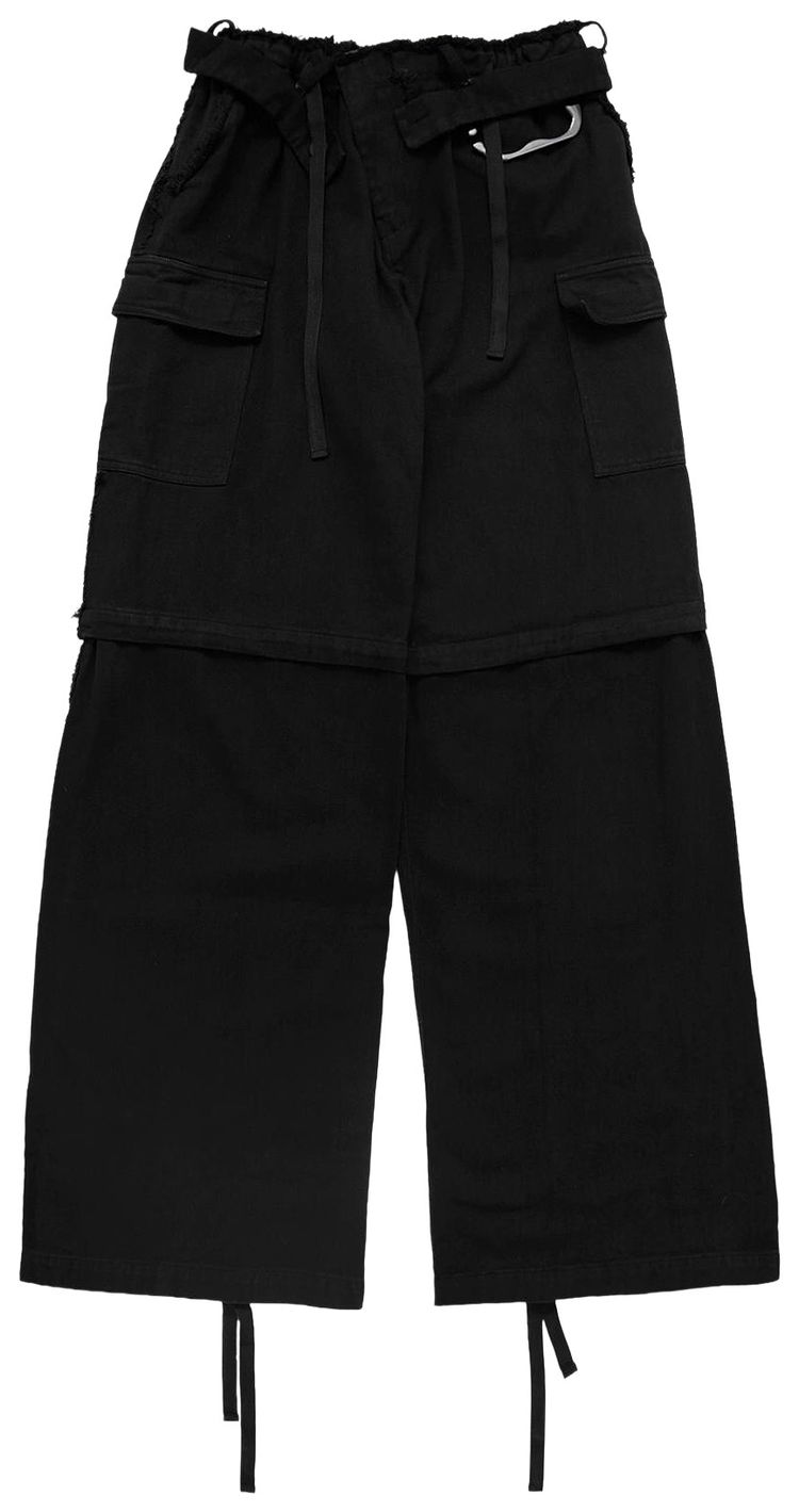Ottolinger Baggy Cargo Pants Black