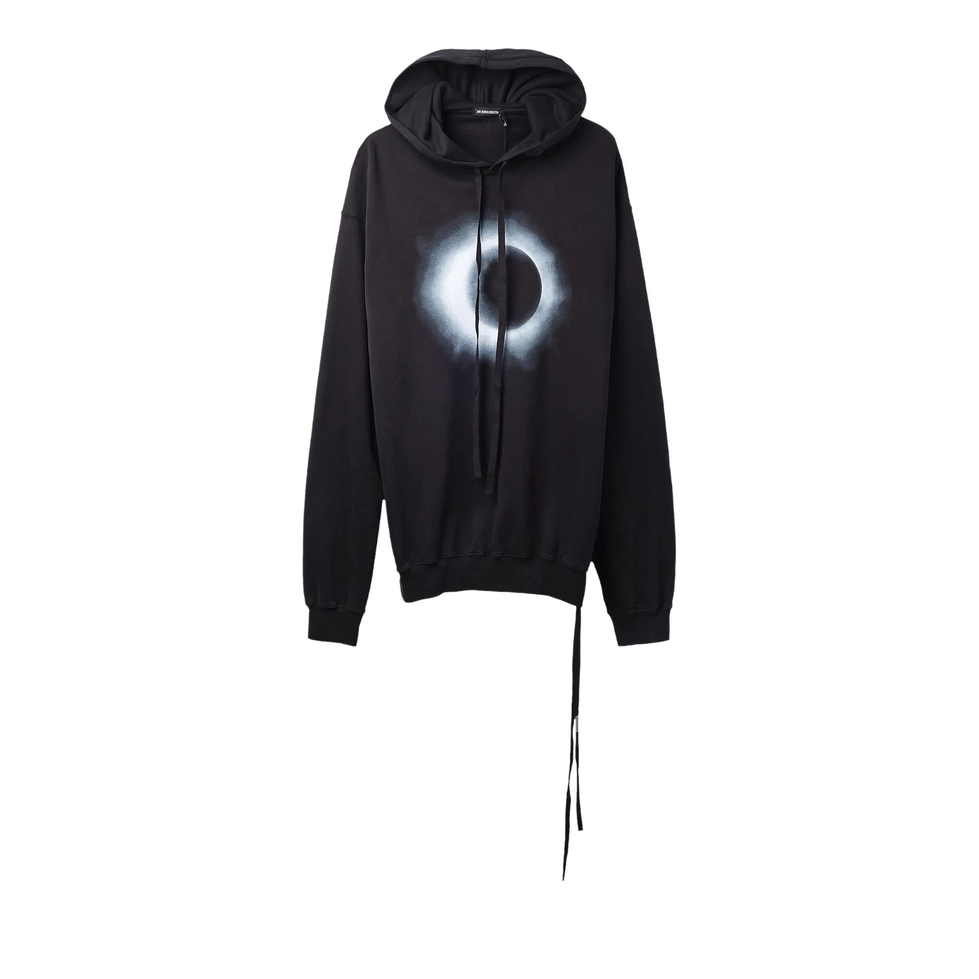 Buy Ann Demeulemeester Eclipse Print Hoodie 'Black' - 2401 M