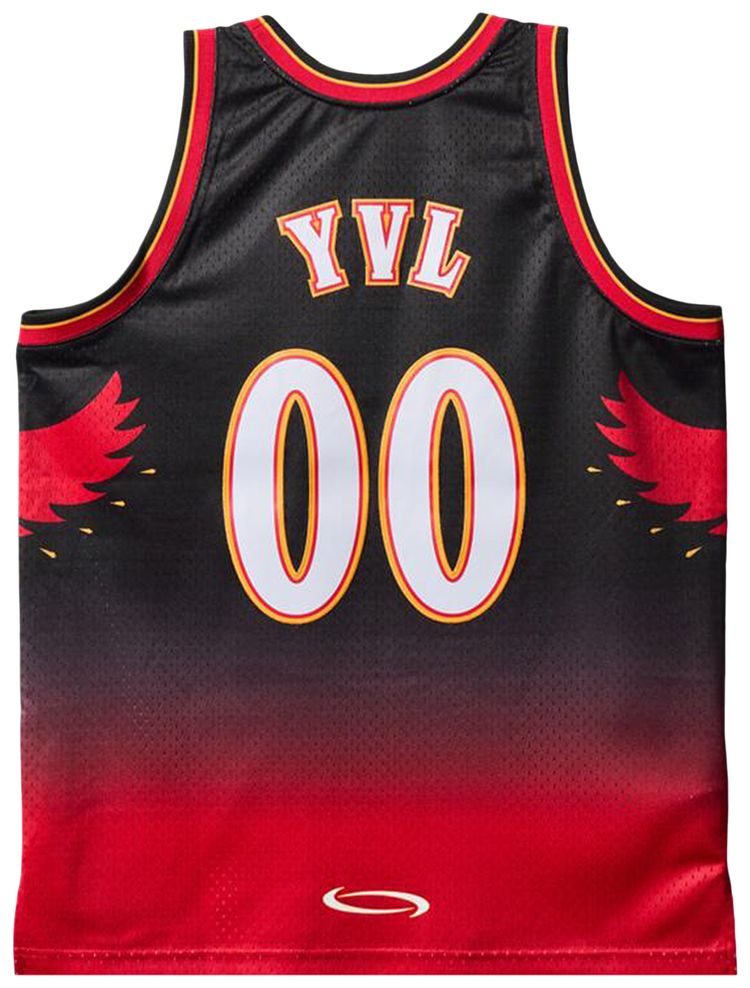 Mitchell  Ness x Playboi Carti x NBA Atlanta Hawks 1996 Jersey Red