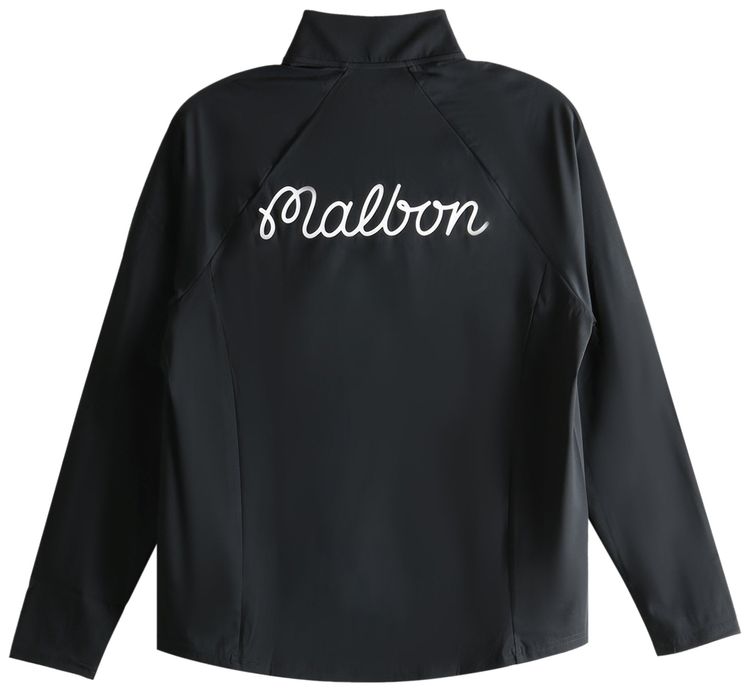 Malbon Performance Raglan Quarter Zip Sweatshirt Black
