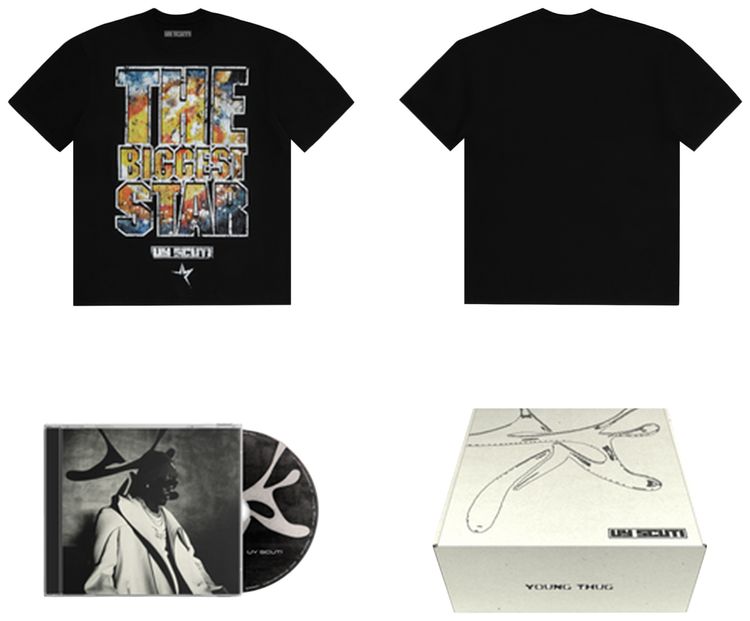 Sp5der Biggest Star Tee Box Set Black