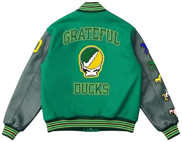 Nike x Class Trip x Grateful Ducks Lettermen Jacket Green