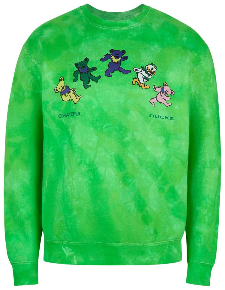 Nike x Class Trip x Grateful Dead x Oregon Grateful Duck Rainbow Crewneck Tie Dye