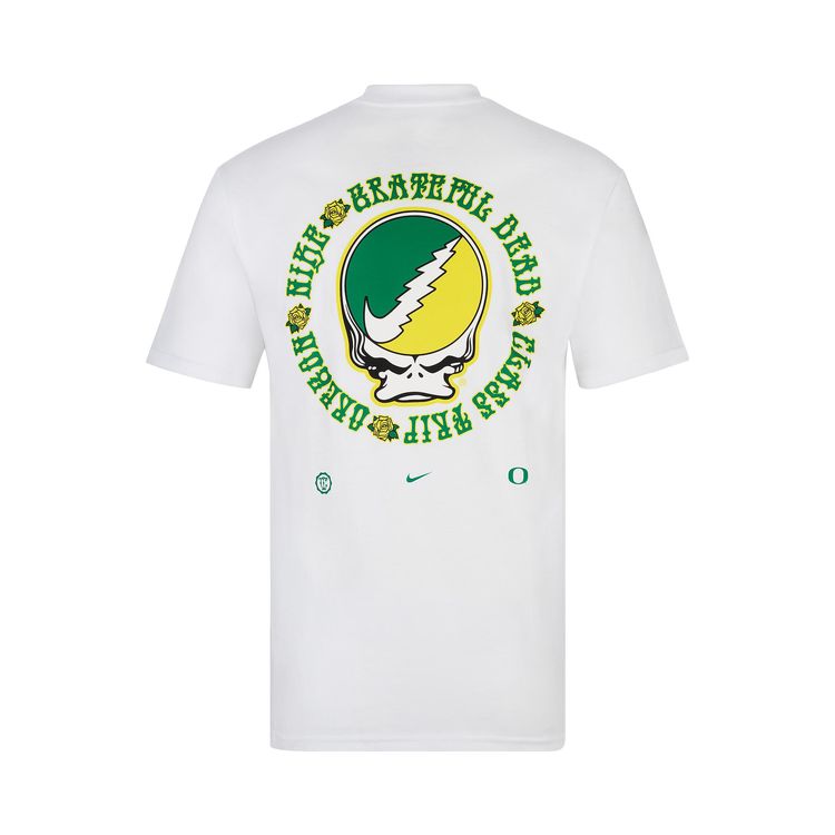 Nike x Class Trip x Grateful Dead x Oregon Duck  Roses T Shirt White