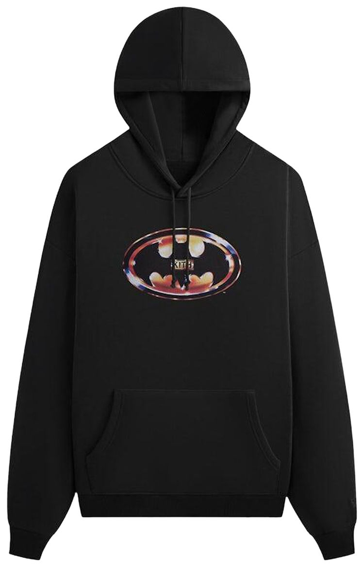 Kith x Batman Logo Vintage Nelson Hoodie Black