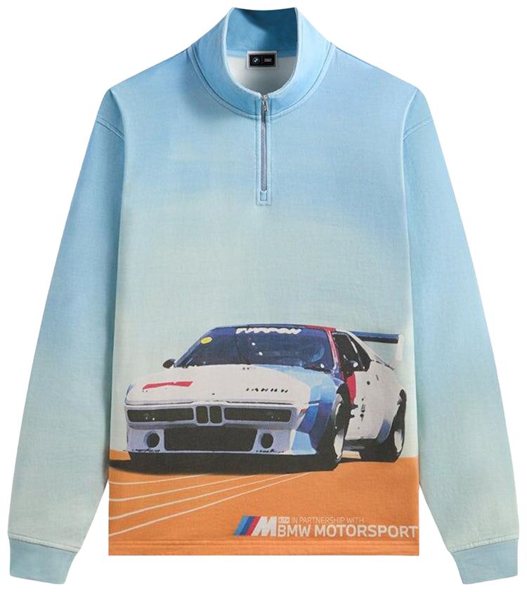 Kith x BMW Retro Vintage Quarter Zip Blue