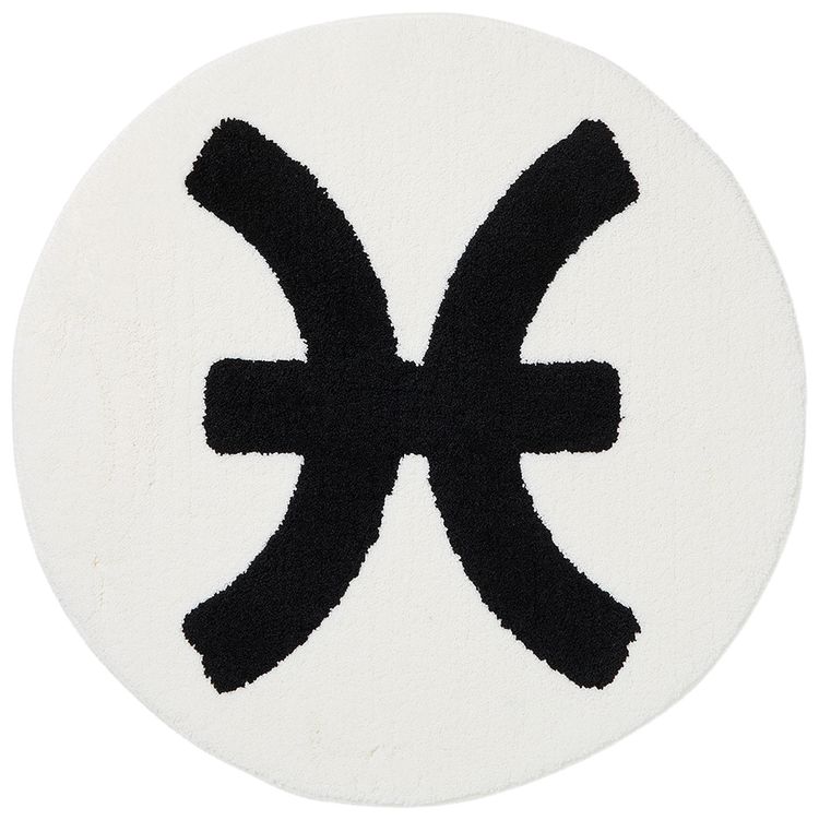 GOAT x Gallery 1950 Horoscope Pisces Rug WhiteBlack
