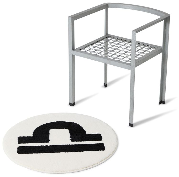 GOAT x Gallery 1950 Horoscope Libra Rug WhiteBlack