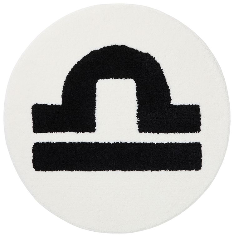 GOAT x Gallery 1950 Horoscope Libra Rug WhiteBlack