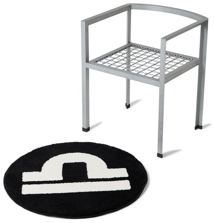 GOAT x Gallery 1950 Horoscope Libra Rug BlackWhite