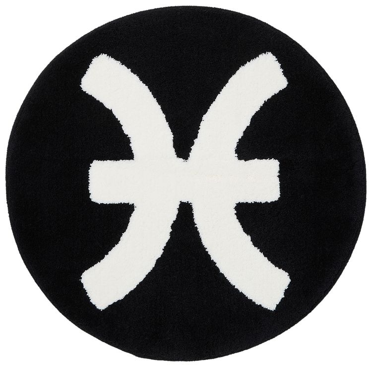 GOAT x Gallery 1950 Horoscope Pisces Rug BlackWhite
