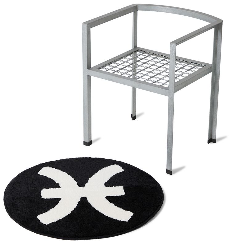 GOAT x Gallery 1950 Horoscope Pisces Rug BlackWhite