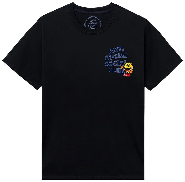 Anti Social Social Club x Pac Man Run Run Tee Black