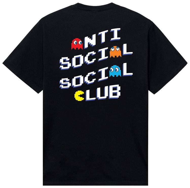 Anti Social Social Club x Pac Man Pixel Tee Black
