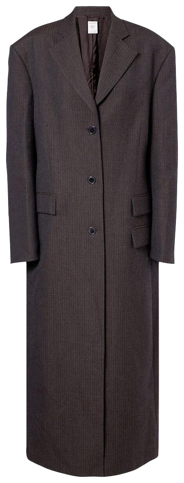 Calvin Klein Wool Brooke Overcoat Cocoa
