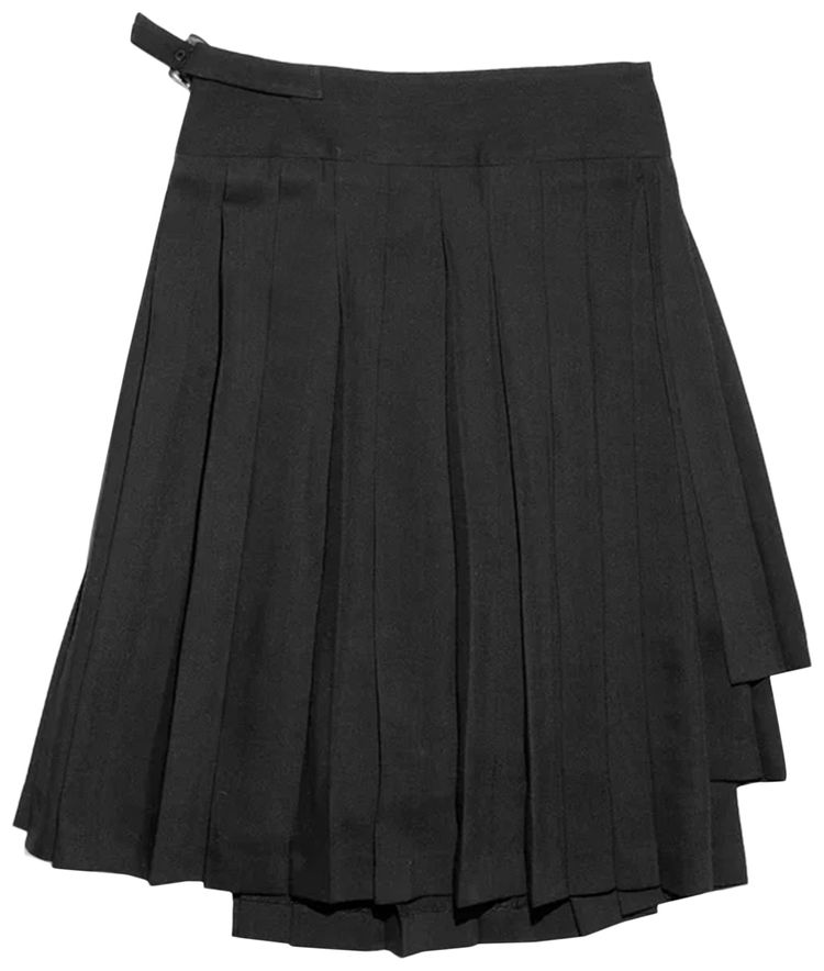 Enfants Riches Deprimes Tiered Pleated Skirt Black