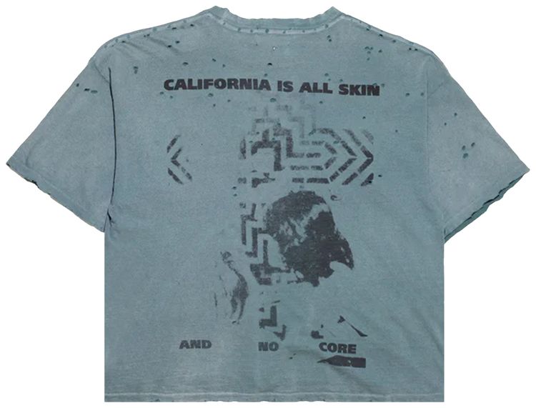 Enfants Riches Deprimes Reverend T Shirt Thrashed Teal