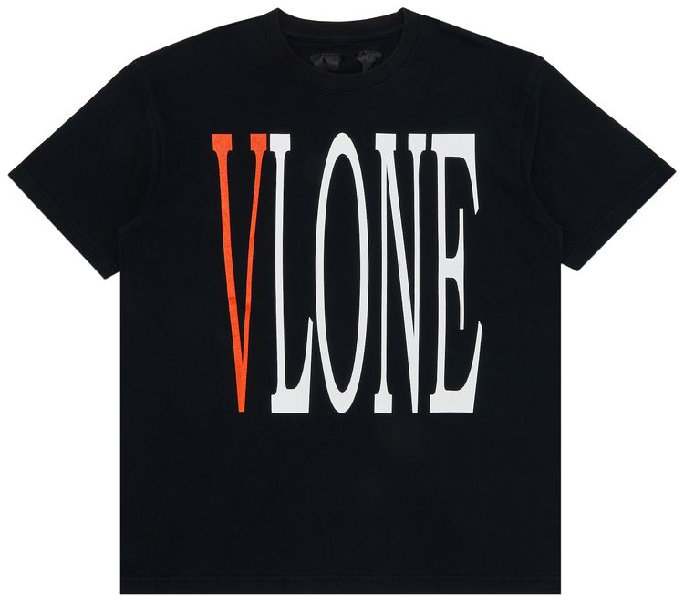 Vlone Staple T Shirt BlackOrange