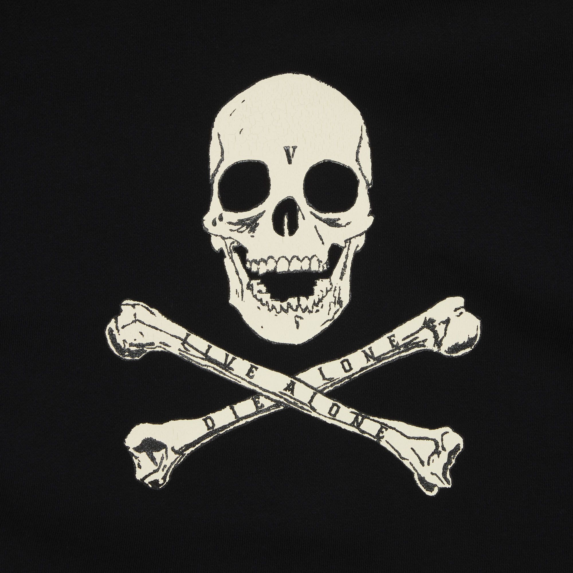 Buy Vlone Skull & Bones Hoodie 'Black' - 01020 10004VSABHB BLAC | GOAT