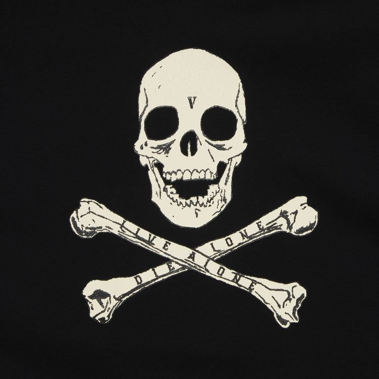 Vlone Skull and Bones Hoodie Black