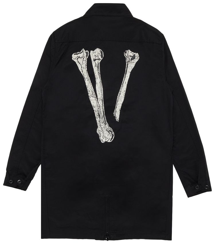 Vlone Bone Logo Field Jacket Black