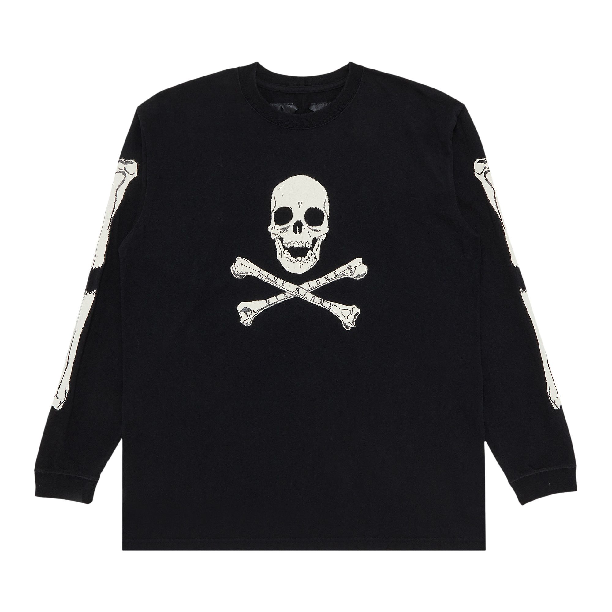 VLONE 18SS Skull & Bone TEE ロンT SKULL Buy Vlone Skull & Bones Long-Sleeve 'Black' - 01020 10004VSABLB