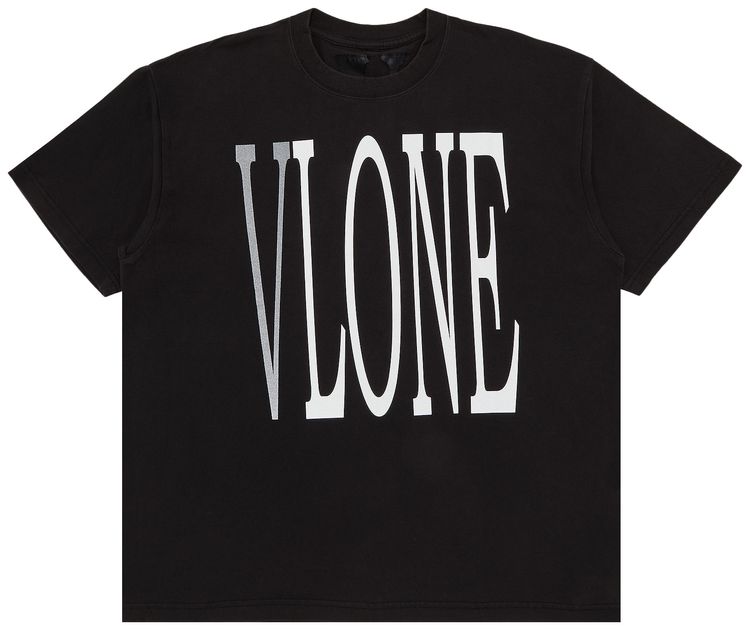 Vlone Staple T Shirt BlackWhiteSilver