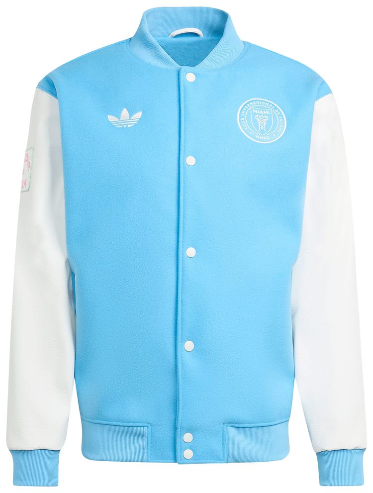 Adidas Inter Miami CF Anthem Jacket Semi Blue BurstWhite Tint