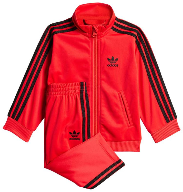 Adidas Adicolor Firebird Track Suit Lucid Red