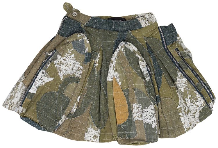 Who Decides War Window Pocket Cargo Maxi Skirt Blue