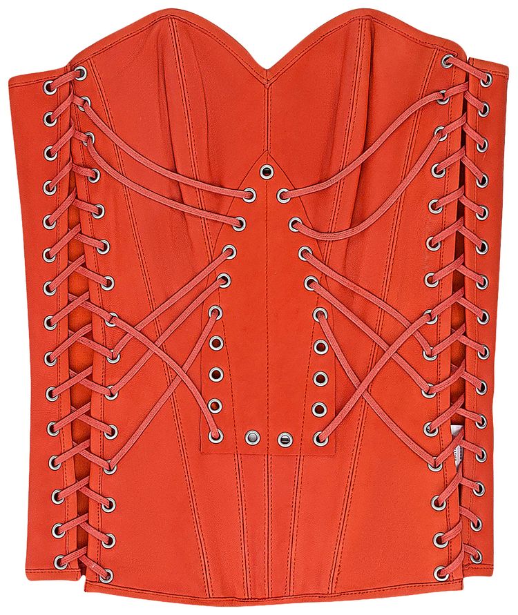 Who Decides War Window Longline Corset Orange